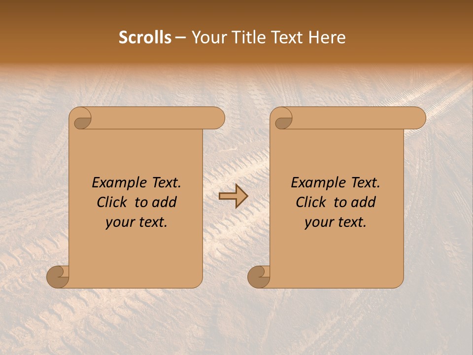 Travel Track Texture PowerPoint Template