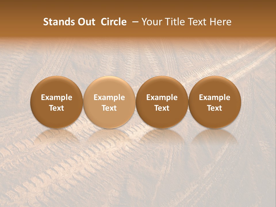 Travel Track Texture PowerPoint Template