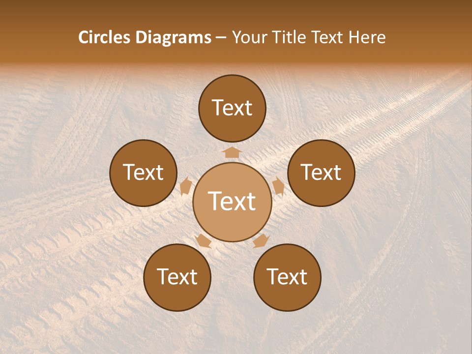 Travel Track Texture PowerPoint Template