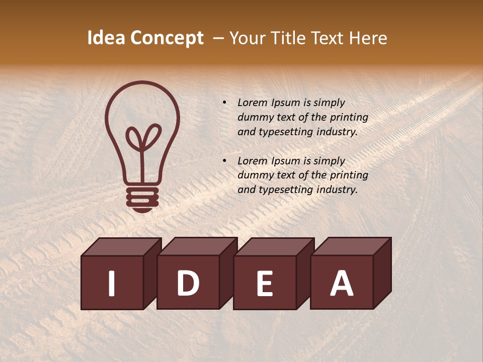 Travel Track Texture PowerPoint Template