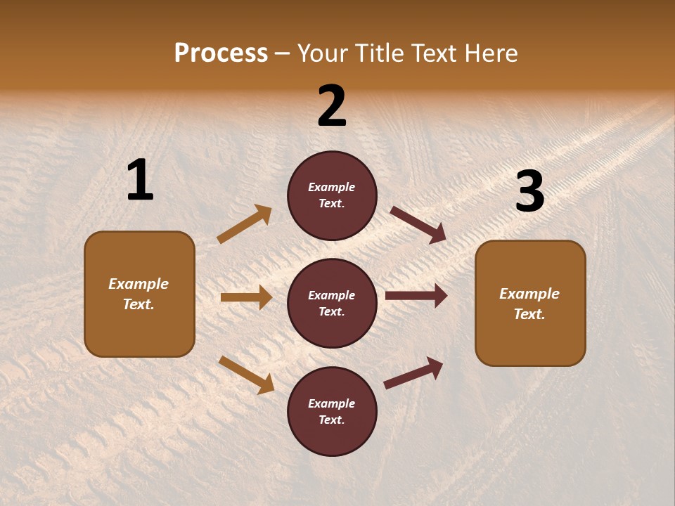 Travel Track Texture PowerPoint Template