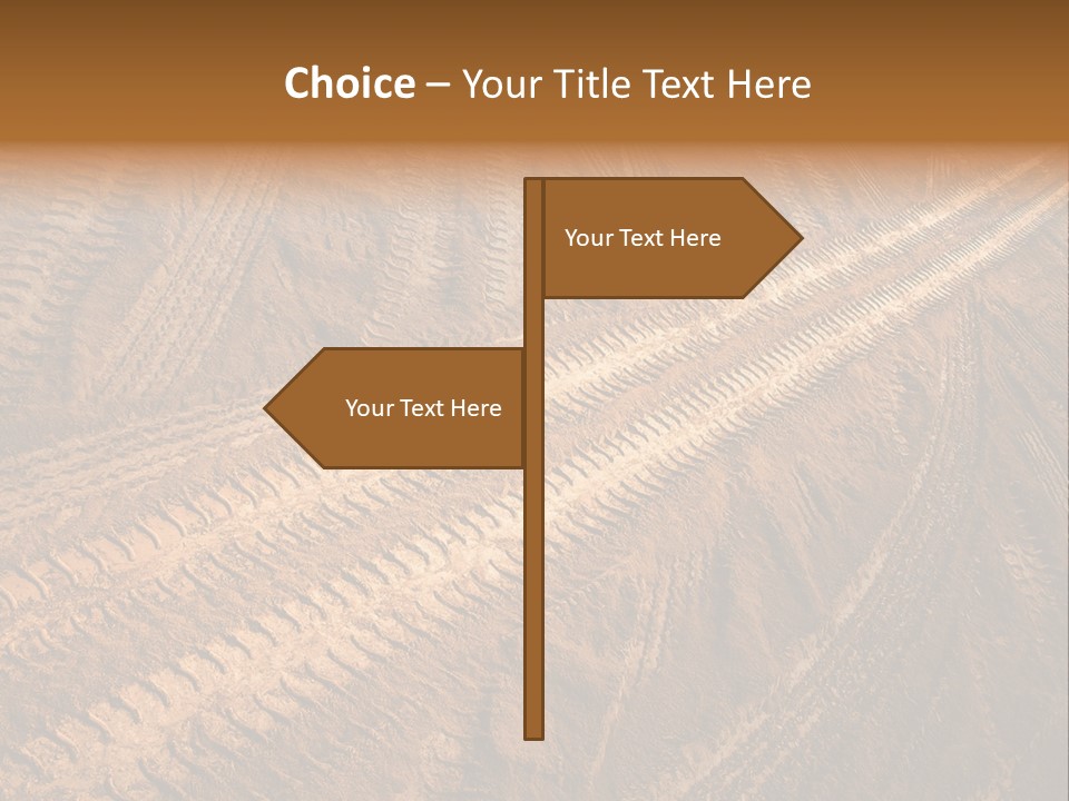 Travel Track Texture PowerPoint Template