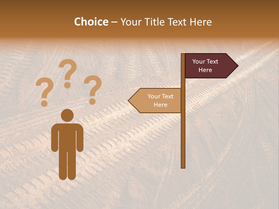 Travel Track Texture PowerPoint Template