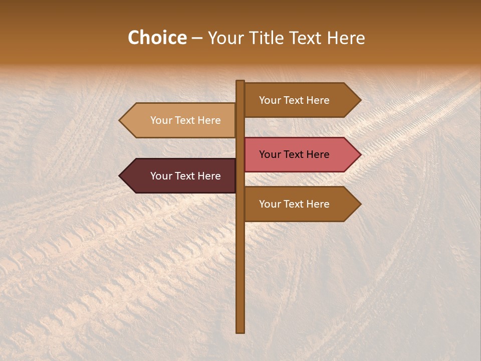 Travel Track Texture PowerPoint Template