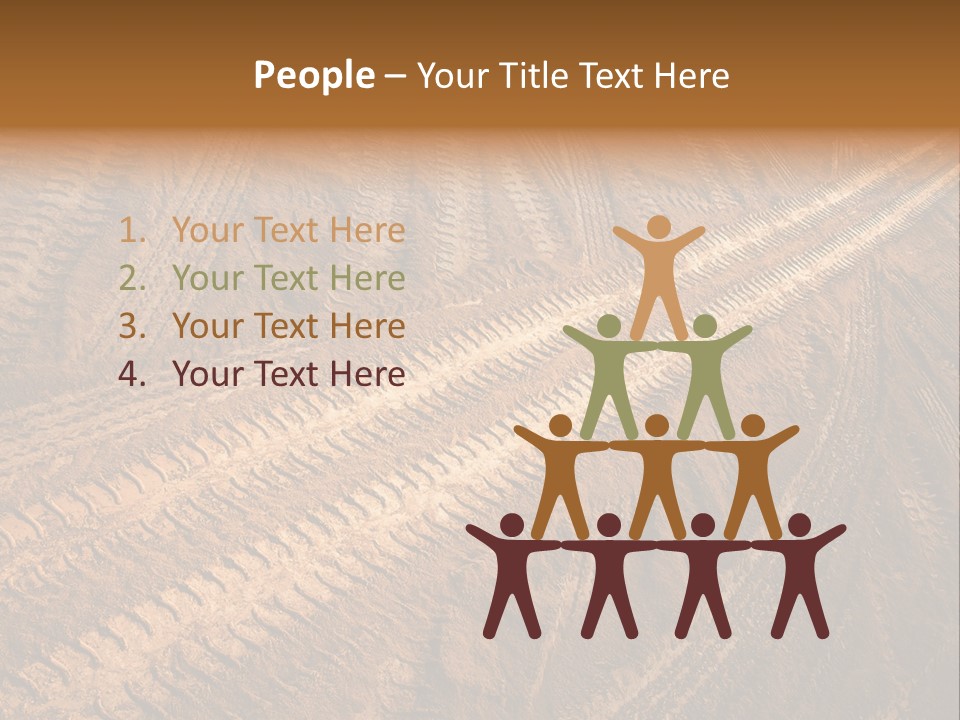 Travel Track Texture PowerPoint Template