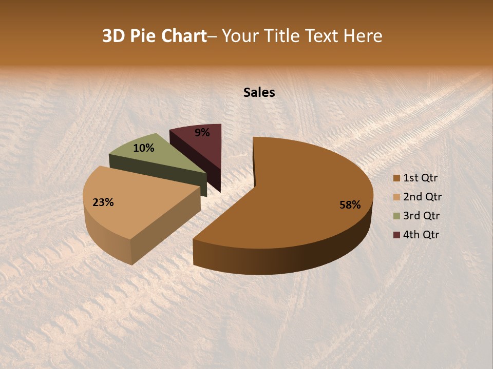 Travel Track Texture PowerPoint Template