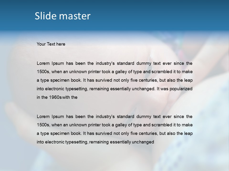 Face Breast Childhood PowerPoint Template