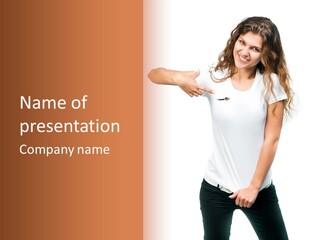 Healthy Beauty Jeans PowerPoint Template