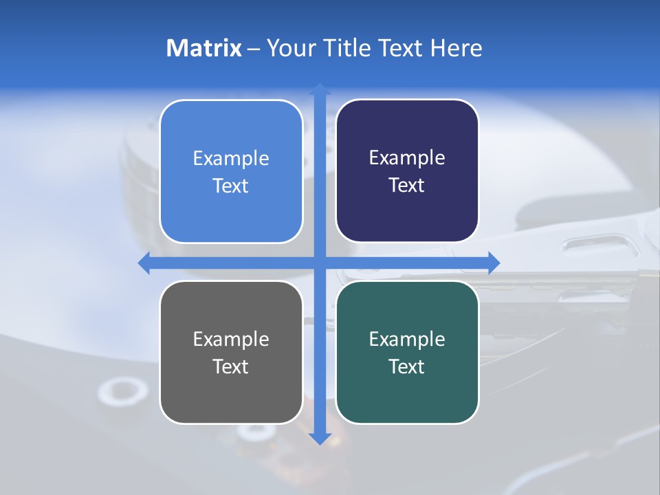 Hard Drive Close Up Technology PowerPoint Template
