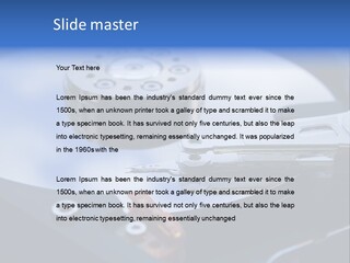 Hard Drive Close Up Technology PowerPoint Template