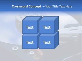 Hard Drive Close Up Technology PowerPoint Template