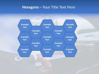 Hard Drive Close Up Technology PowerPoint Template