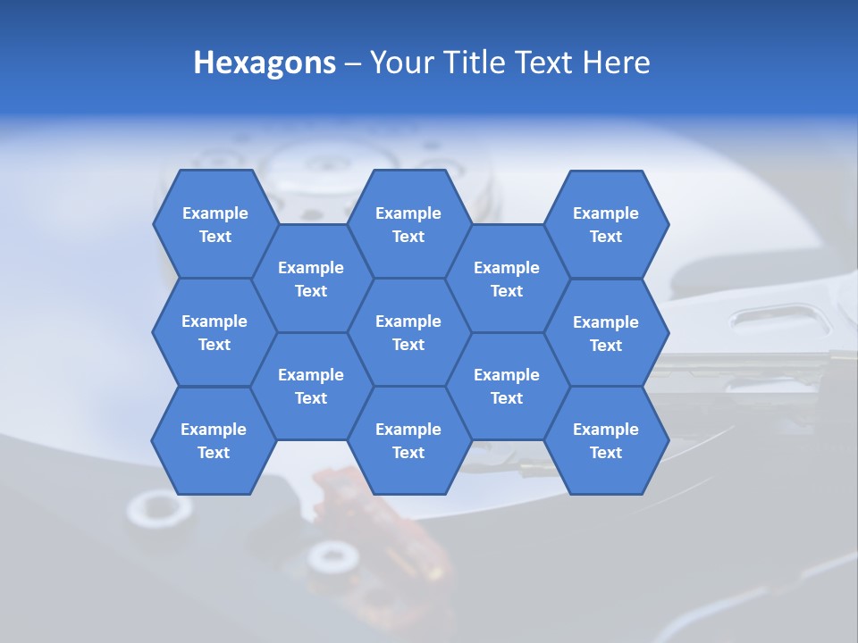 Hard Drive Close Up Technology PowerPoint Template