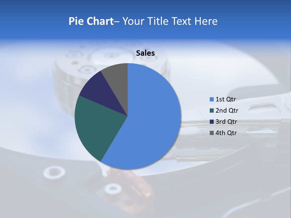 Hard Drive Close Up Technology PowerPoint Template