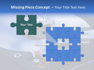 Hard Drive Close Up Technology PowerPoint Template