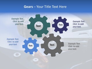 Hard Drive Close Up Technology PowerPoint Template