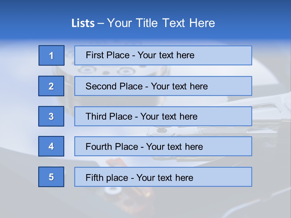 Hard Drive Close Up Technology PowerPoint Template
