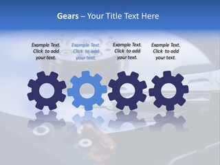 Hard Drive Close Up Technology PowerPoint Template