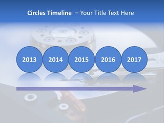 Hard Drive Close Up Technology PowerPoint Template