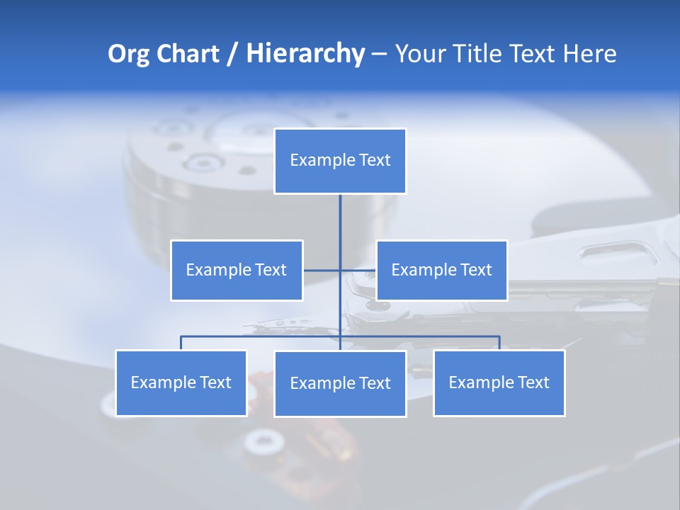 Hard Drive Close Up Technology PowerPoint Template