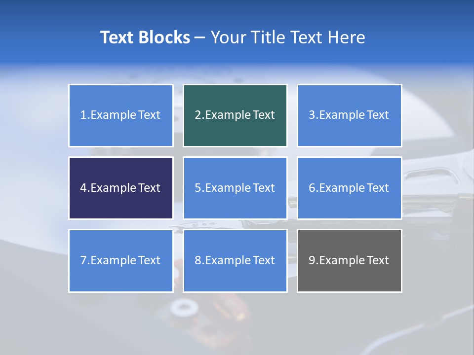 Hard Drive Close Up Technology PowerPoint Template