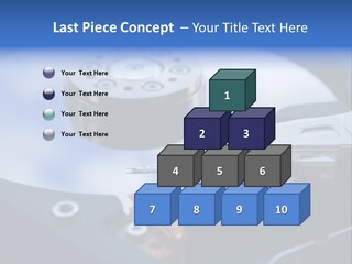 Hard Drive Close Up Technology PowerPoint Template