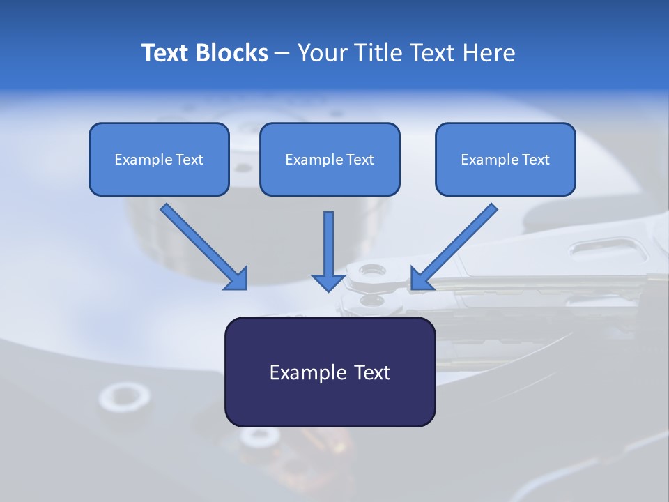 Hard Drive Close Up Technology PowerPoint Template