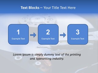Hard Drive Close Up Technology PowerPoint Template