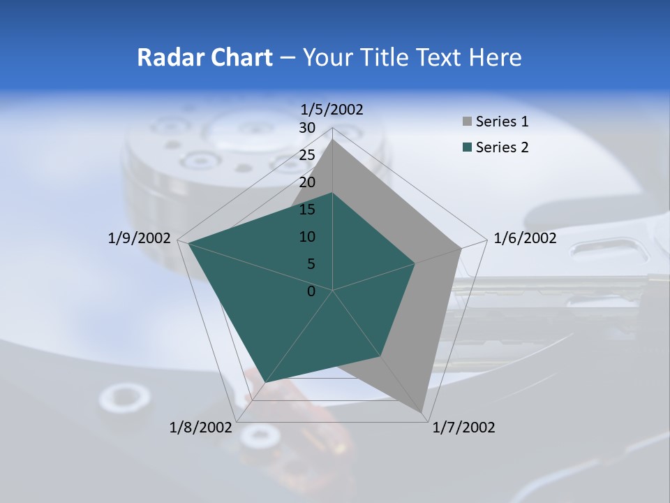 Hard Drive Close Up Technology PowerPoint Template