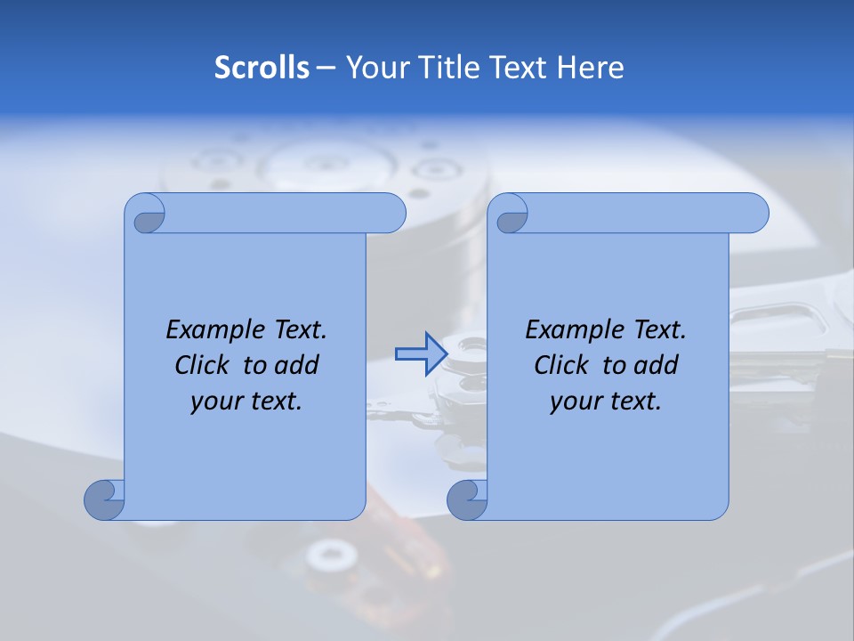 Hard Drive Close Up Technology PowerPoint Template