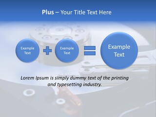 Hard Drive Close Up Technology PowerPoint Template