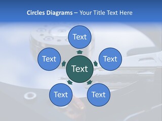Hard Drive Close Up Technology PowerPoint Template