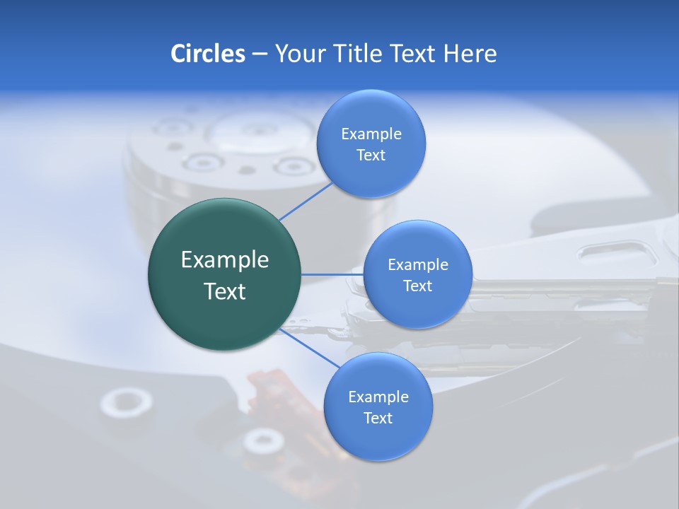 Hard Drive Close Up Technology PowerPoint Template