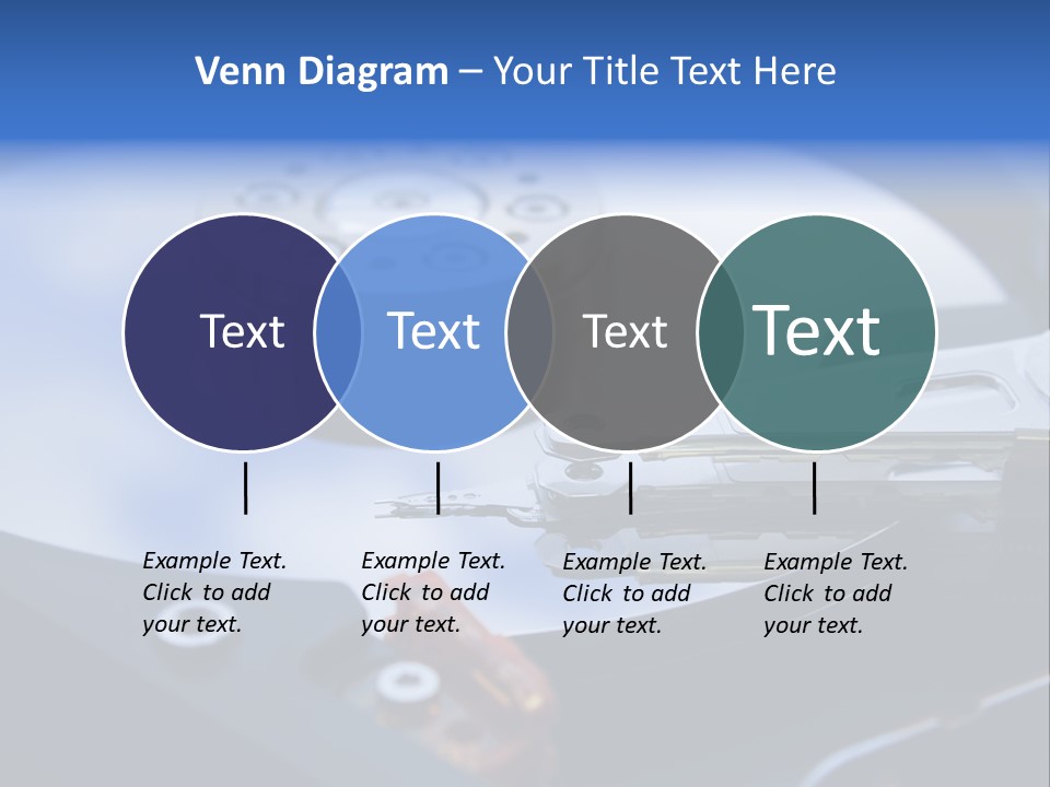 Hard Drive Close Up Technology PowerPoint Template