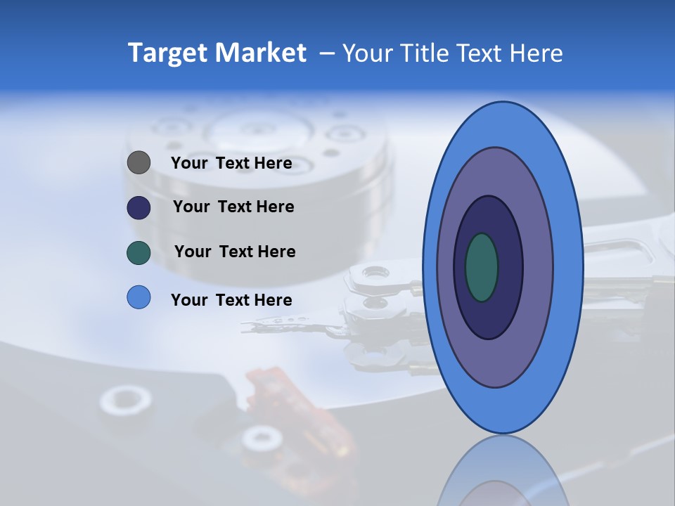 Hard Drive Close Up Technology PowerPoint Template