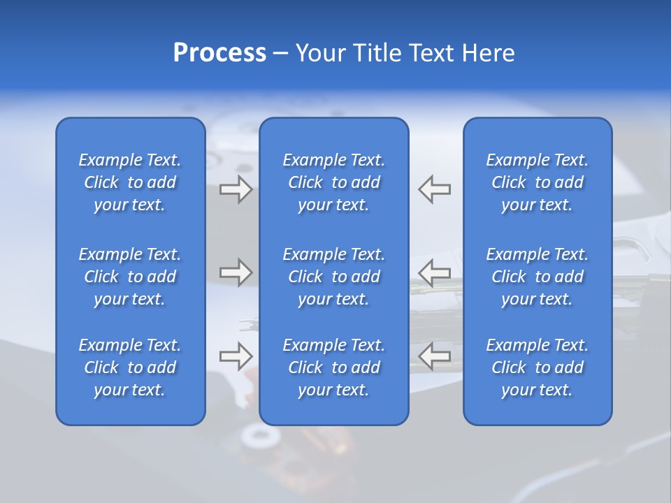 Hard Drive Close Up Technology PowerPoint Template