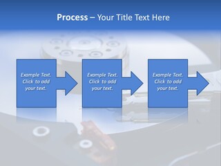 Hard Drive Close Up Technology PowerPoint Template