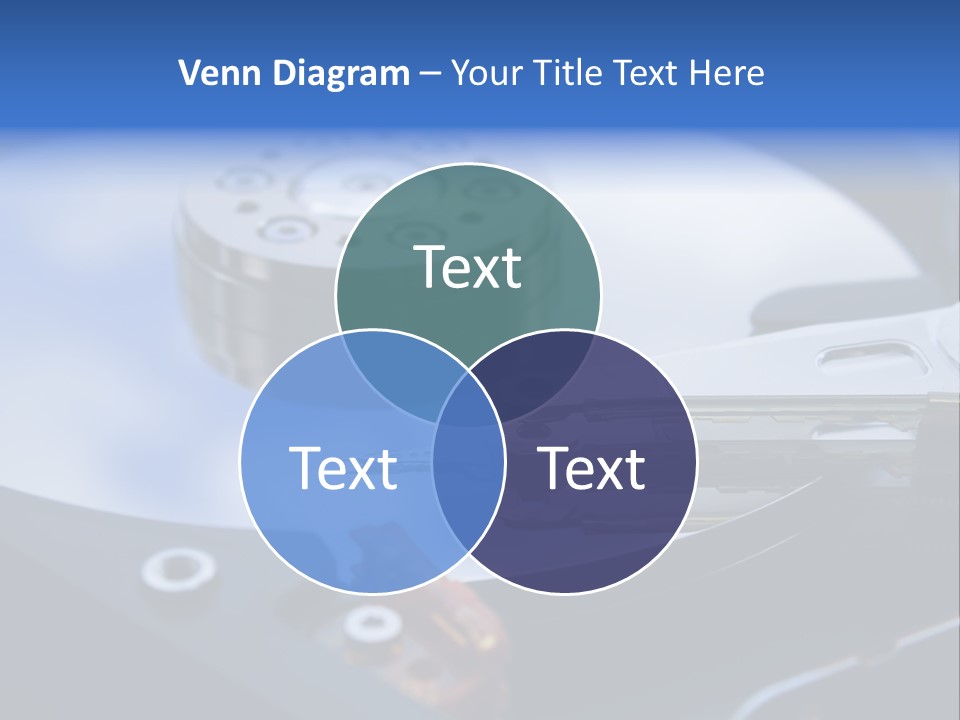 Hard Drive Close Up Technology PowerPoint Template
