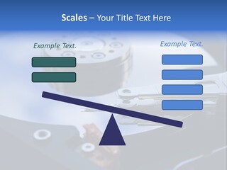 Hard Drive Close Up Technology PowerPoint Template