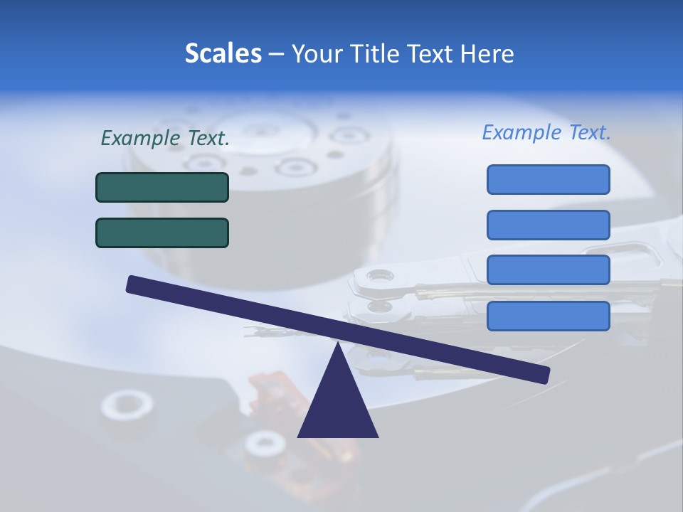 Hard Drive Close Up Technology PowerPoint Template