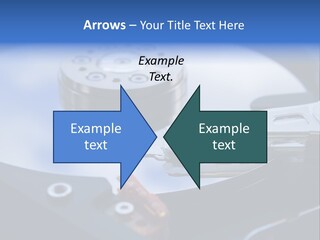 Hard Drive Close Up Technology PowerPoint Template
