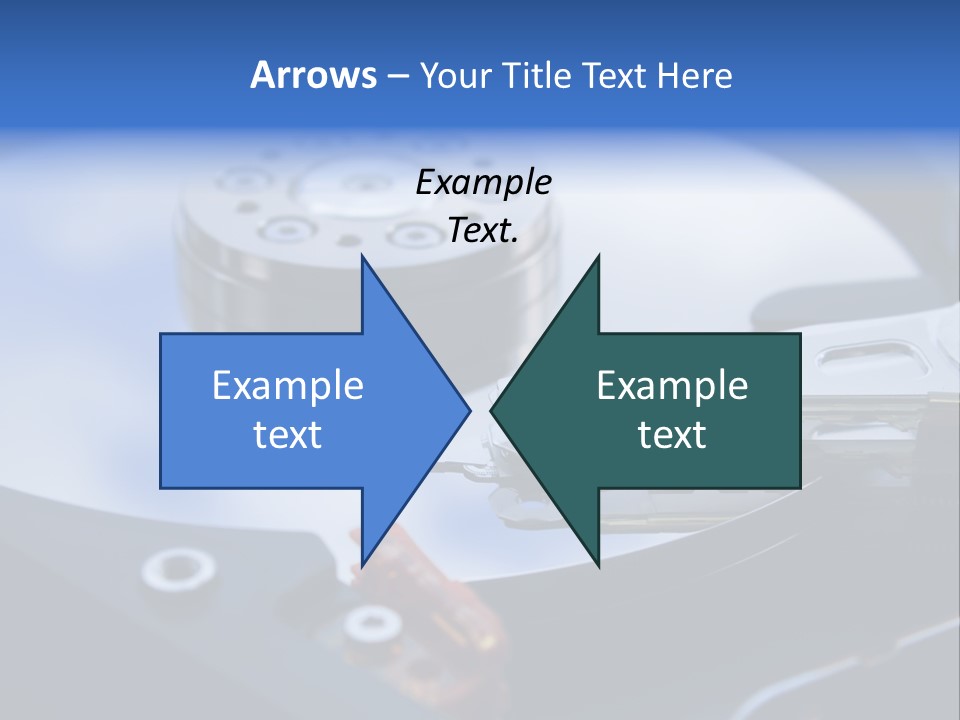 Hard Drive Close Up Technology PowerPoint Template