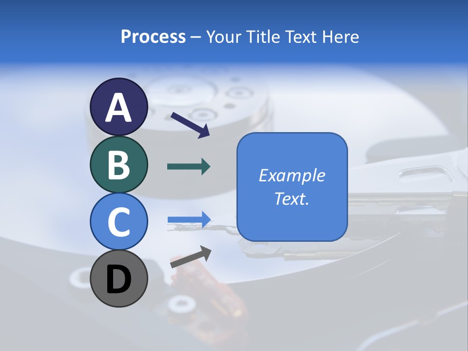 Hard Drive Close Up Technology PowerPoint Template