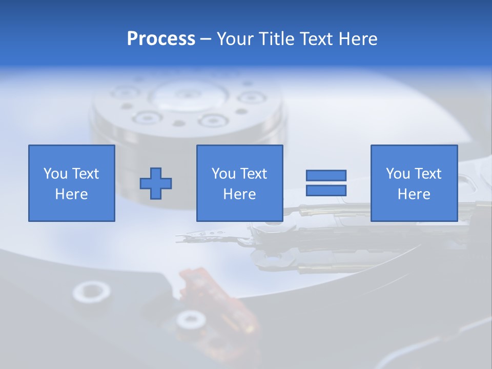 Hard Drive Close Up Technology PowerPoint Template