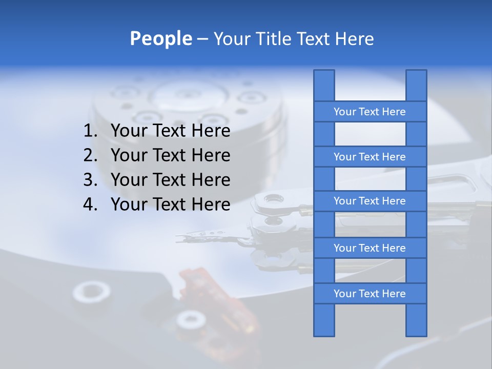 Hard Drive Close Up Technology PowerPoint Template