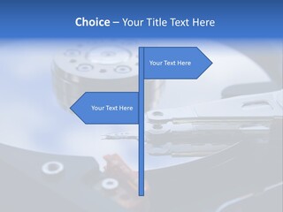 Hard Drive Close Up Technology PowerPoint Template