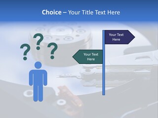 Hard Drive Close Up Technology PowerPoint Template