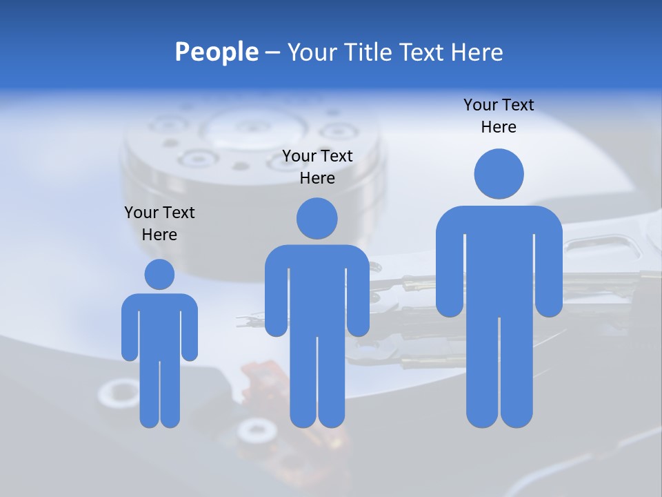 Hard Drive Close Up Technology PowerPoint Template