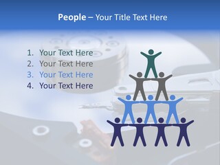 Hard Drive Close Up Technology PowerPoint Template