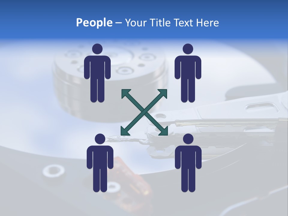 Hard Drive Close Up Technology PowerPoint Template
